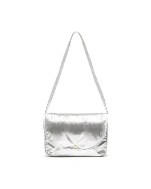 Logged On Laptop Bag - Metallic Silver