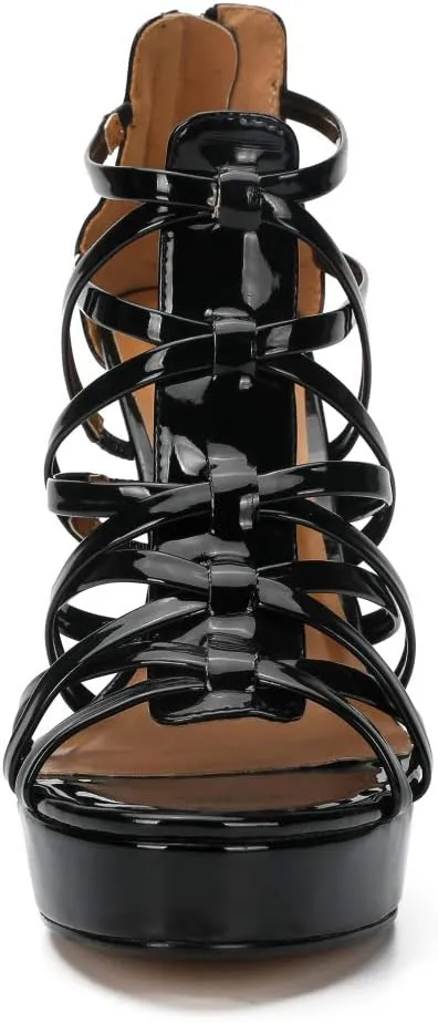 MAIERNISI JESSI Unisex Men's Women's Sandals Platform Stappy Stiletto High Heel
