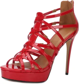 MAIERNISI JESSI Unisex Men's Women's Sandals Platform Stappy Stiletto High Heel