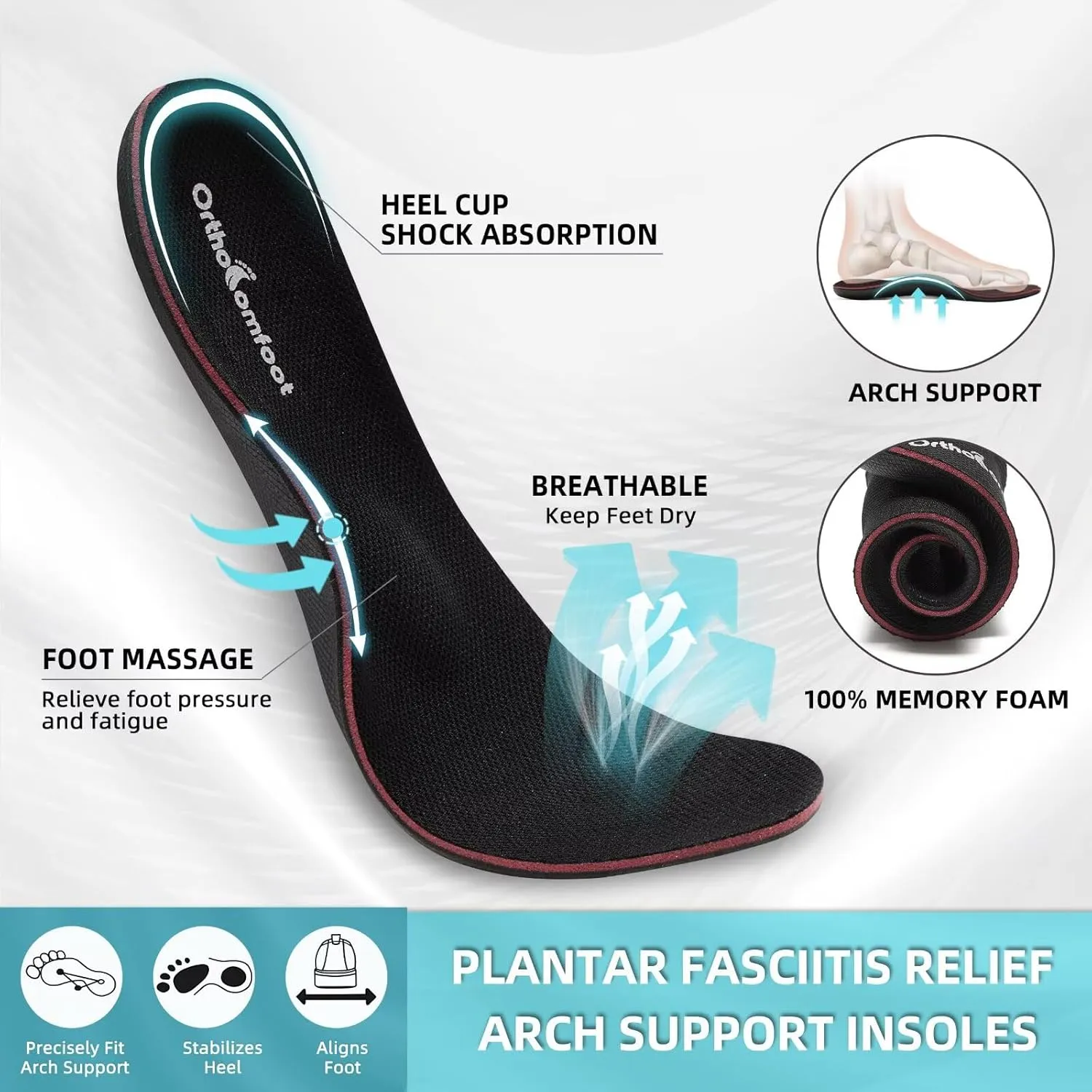 Men's Orthopedic Business Leather Dress Shoes: Arch Support Formal Wingtip Oxford, Plantar Fasciitis Cap Toe Comfort Oxfords, Orthotics Patent Tuxedo Sneakers for Foot and Heel Pain Relief