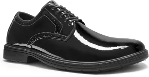 Men's Orthopedic Business Leather Dress Shoes: Arch Support Formal Wingtip Oxford, Plantar Fasciitis Cap Toe Comfort Oxfords, Orthotics Patent Tuxedo Sneakers for Foot and Heel Pain Relief