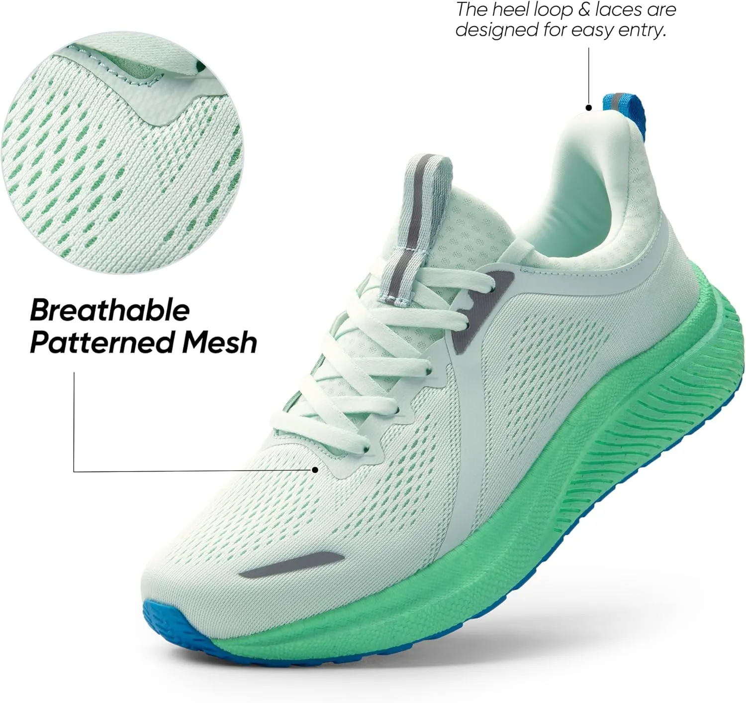 Men's Slip On Walking Shoes DreamLife Non Slip Athletic Gym Workout Comfortable Lightweight Running Tennis Sneakers