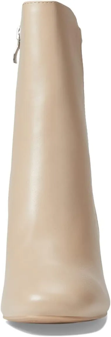 MIA Shoes Carla Womens Vegan Leather Ankle Boots with Heel