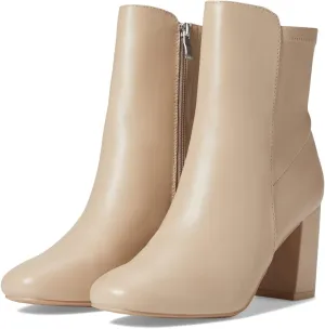 MIA Shoes Carla Womens Vegan Leather Ankle Boots with Heel