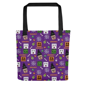 Minecraft Mob Mash Pattern Tote Bag