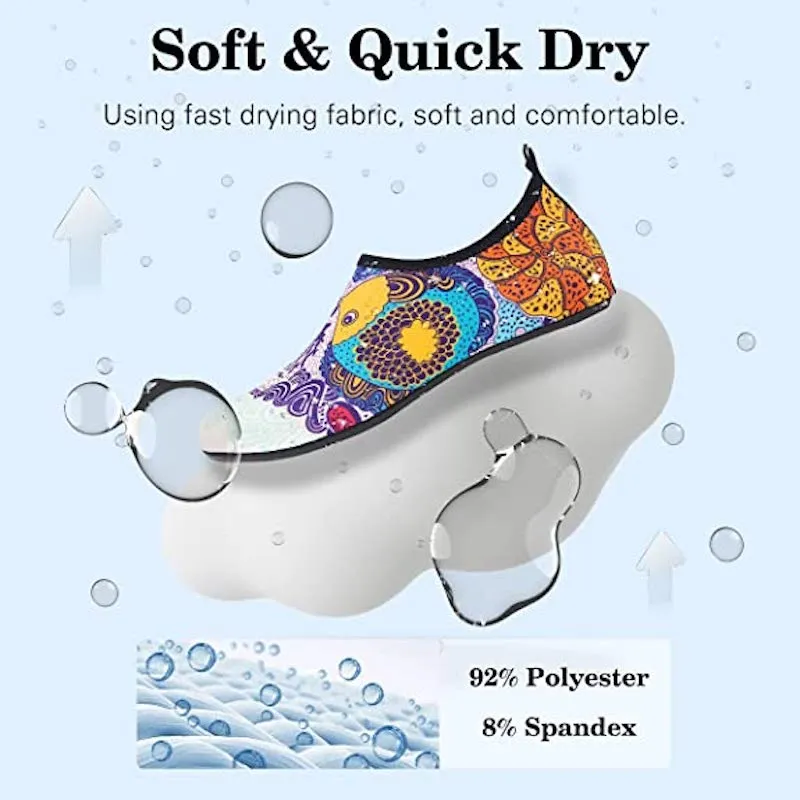 Multi Pattern Print Aquatic Water Sports Shoes For Men And Women