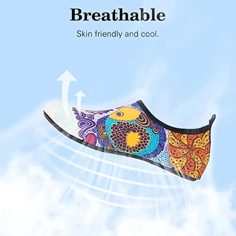 Multi Pattern Print Aquatic Water Sports Shoes For Men And Women
