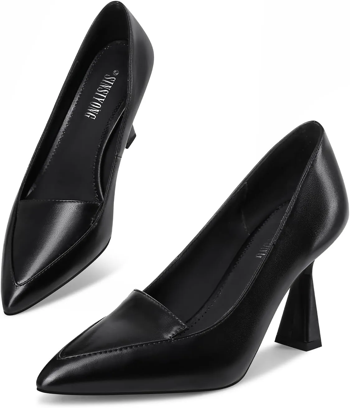 Multicolor High Heels for Women Pointed Toe Stiletto Heel Pumps Comfortable Dress Shoes