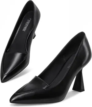 Multicolor High Heels for Women Pointed Toe Stiletto Heel Pumps Comfortable Dress Shoes