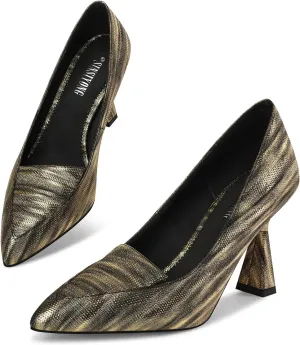 Multicolor High Heels for Women Pointed Toe Stiletto Heel Pumps Comfortable Dress Shoes