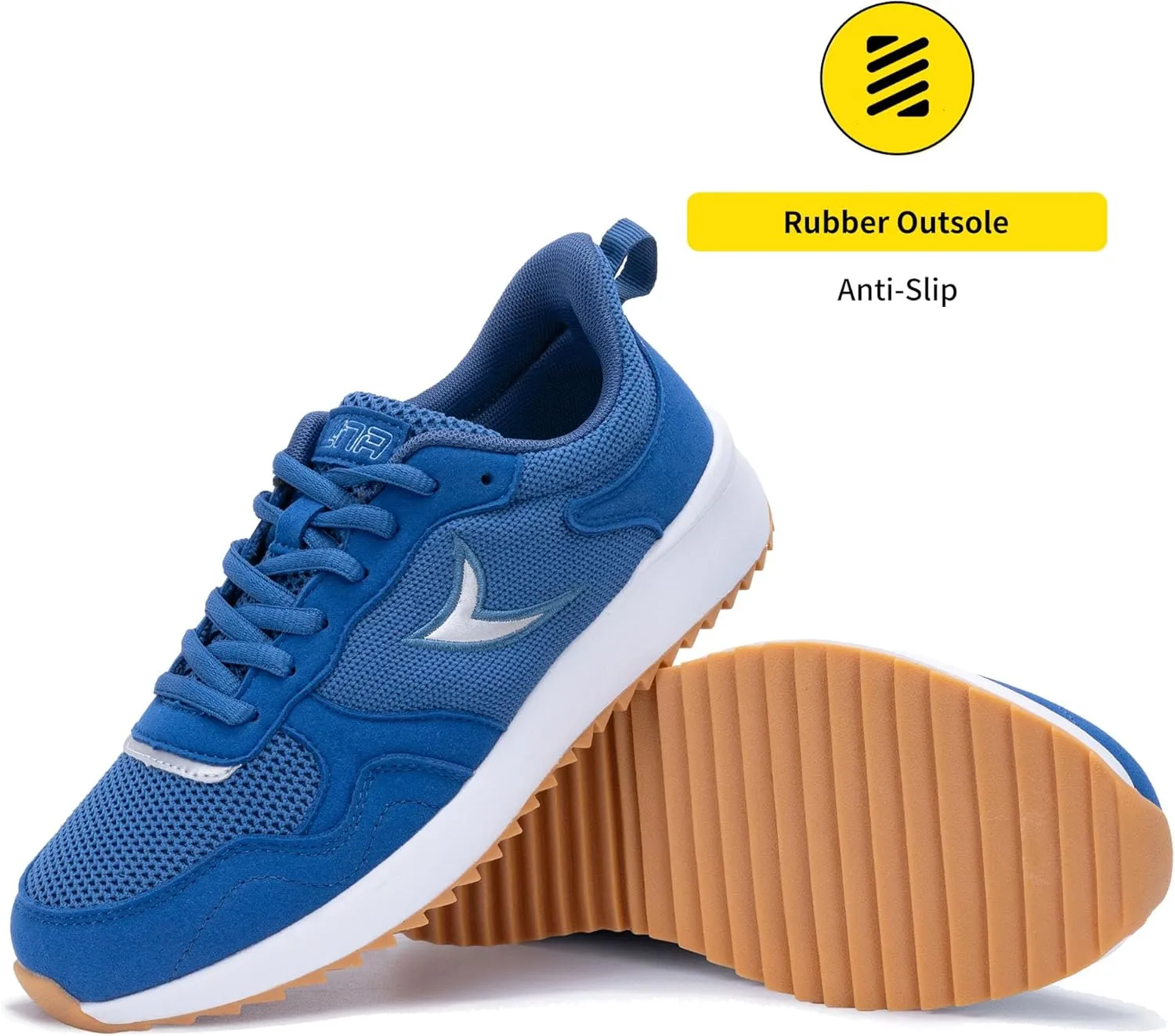 Quseek Womens Fashion Sneakers Tennis Walking Shoes Comfortable Lightweight Slip On Classic Retro Casual Non Slip Shoes for Woman Size 6-11