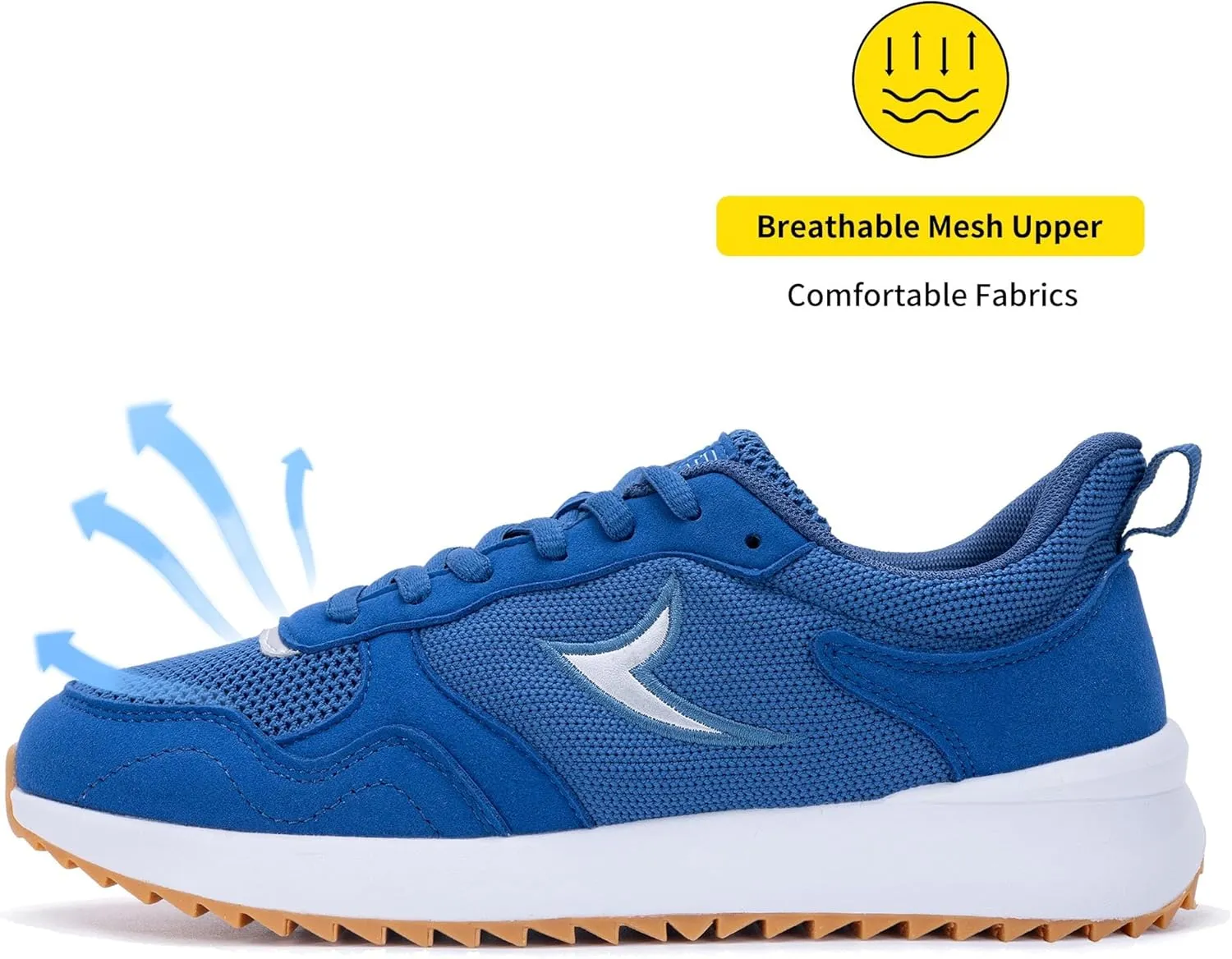 Quseek Womens Fashion Sneakers Tennis Walking Shoes Comfortable Lightweight Slip On Classic Retro Casual Non Slip Shoes for Woman Size 6-11