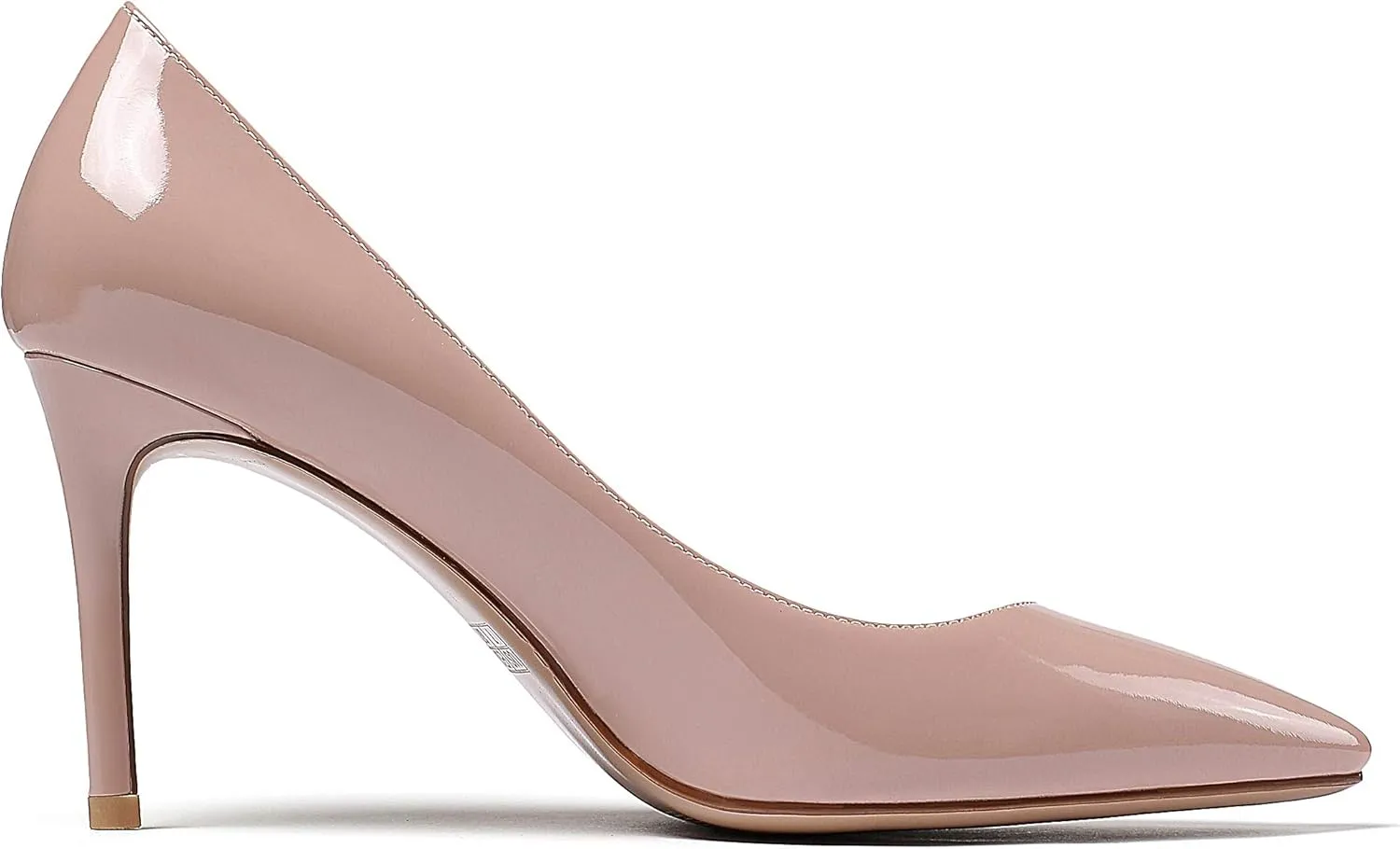 SAMMITOP Women's Pointed Toe Classic Pumps High Heels Slip On Office Party Evening Dress Shoes