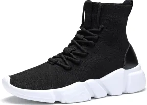 Santiro High Top Slip On Sneakers for Men Walking Tennis Shoes Lightweight Work Casual Gym Athletic Shoes