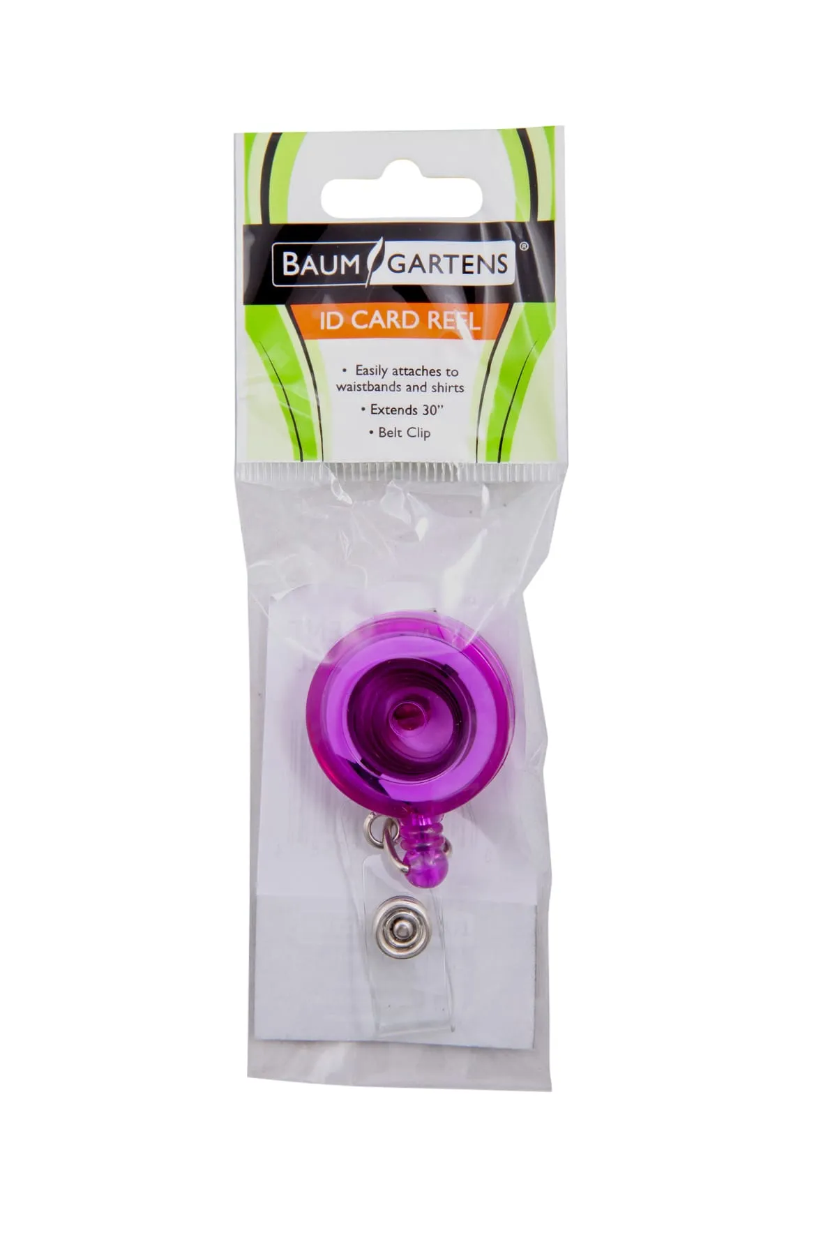 SICURIX Standard ID Badge Reel Round Belt Clip Strap PURPLE (68858)