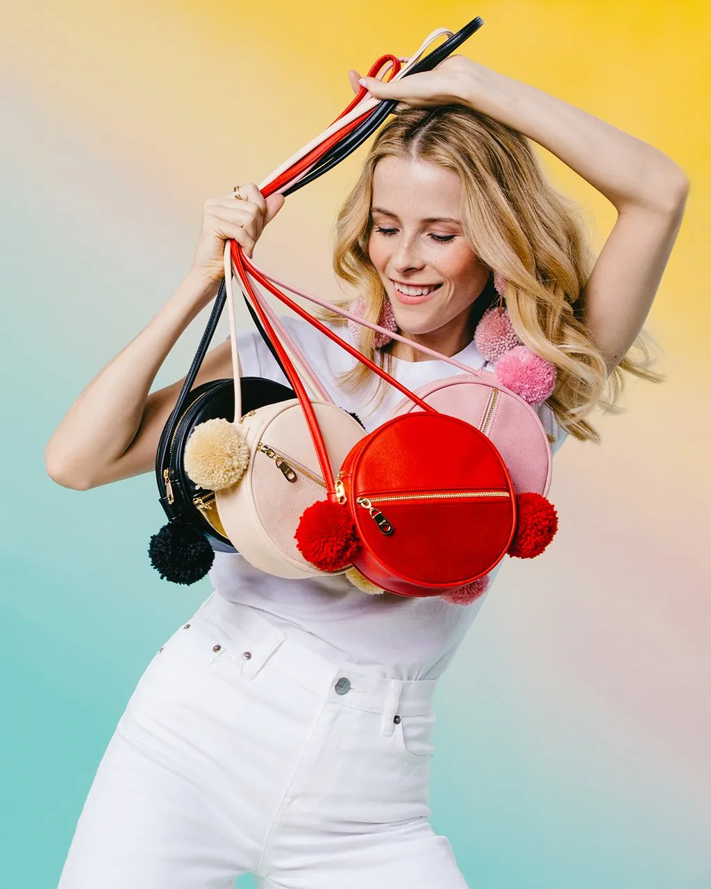 Sidekick Crossbody Circle Bag - Punch