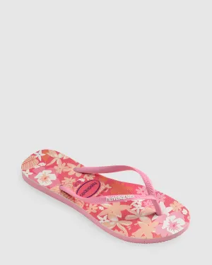 Slim Ditsy Bloom Thongs