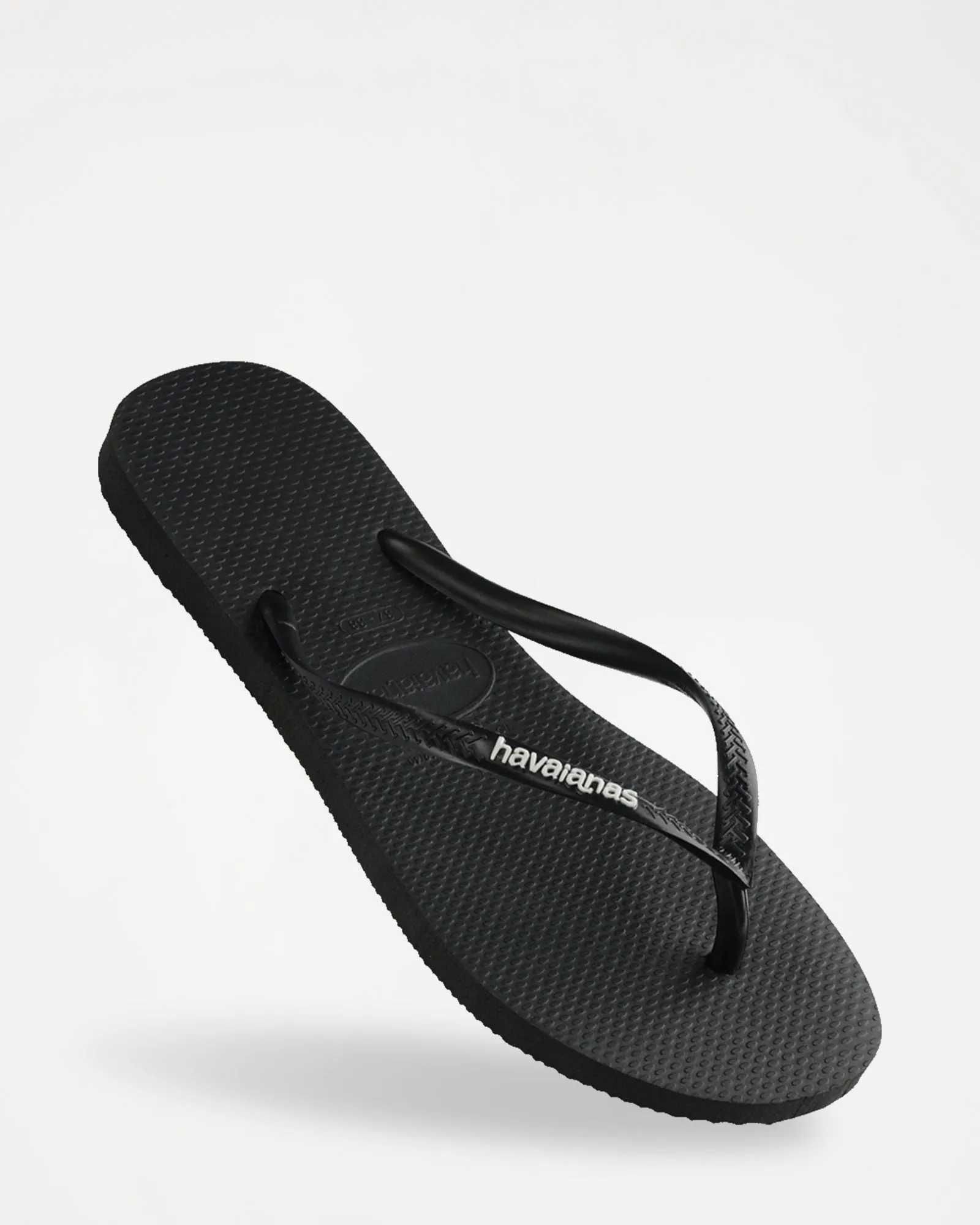 SLIM RUBBER LOGO THONGS