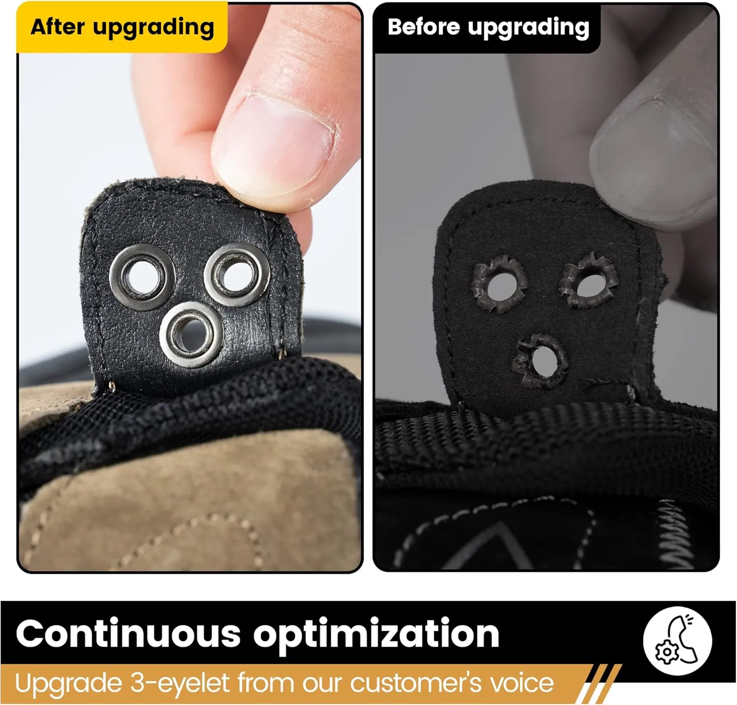 Steel Toe Shoes for Men, Safety Mens Work Shoes Comfortable Indestructible Construction Shoes Leather
