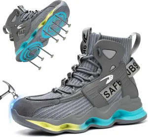 Steel Toe Work Boots for Men Work Shoes Composite Toe Construction Boots for Men