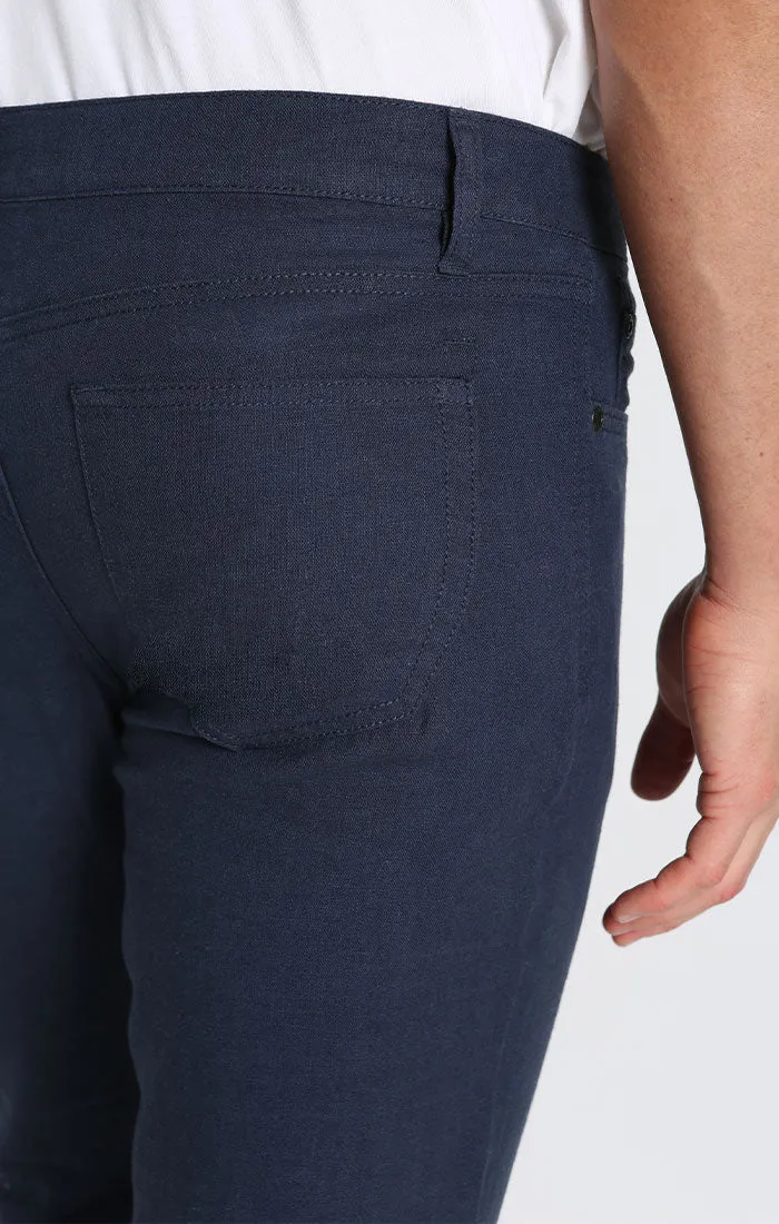 Straight Fit 5 Pocket Linen Pant