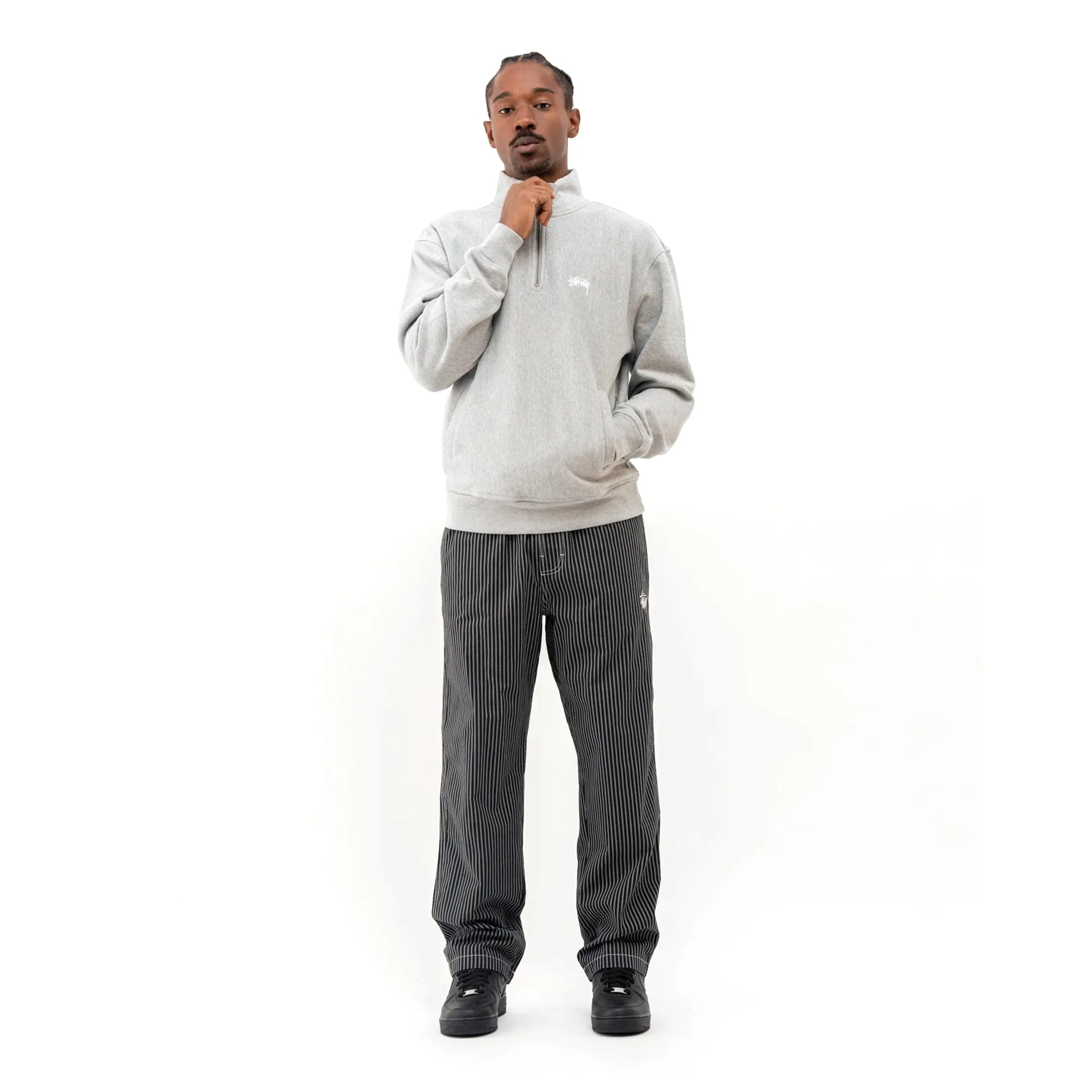 Stussy Brushed Cotton Relaxed Pant Stripe