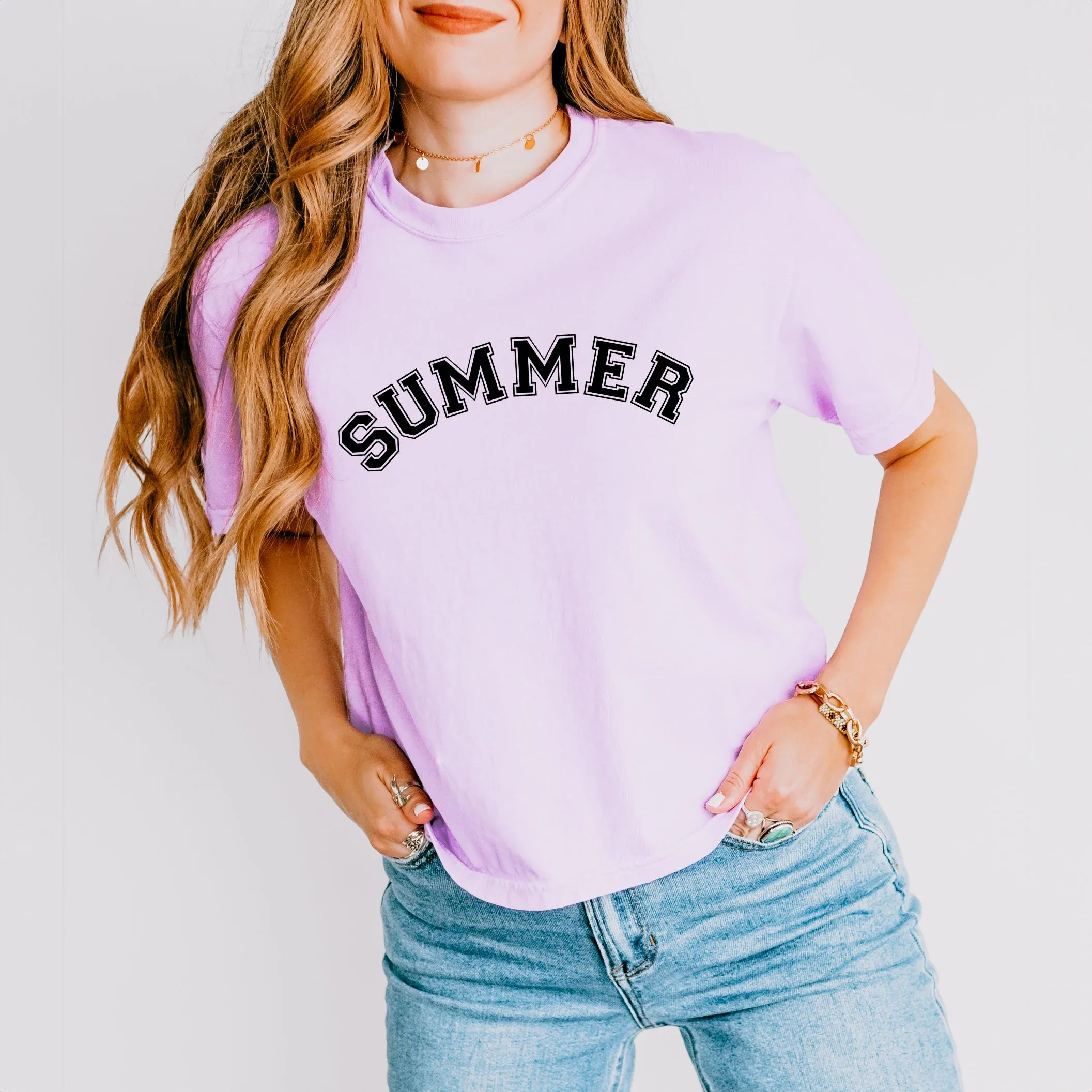 Summer Block | Relaxed Fit Cropped Tee