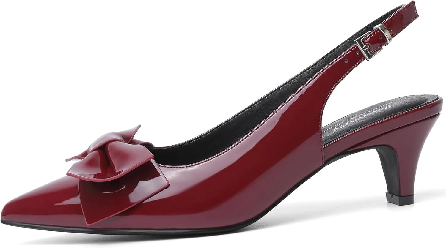 Susanny Slingback Heels for Women Stiletto Closed Pointed Toe Dress Shoes Heels Sexy Kitten Pumps Wedding Party Evening Prom Dance Ankle Strappy Shoes
