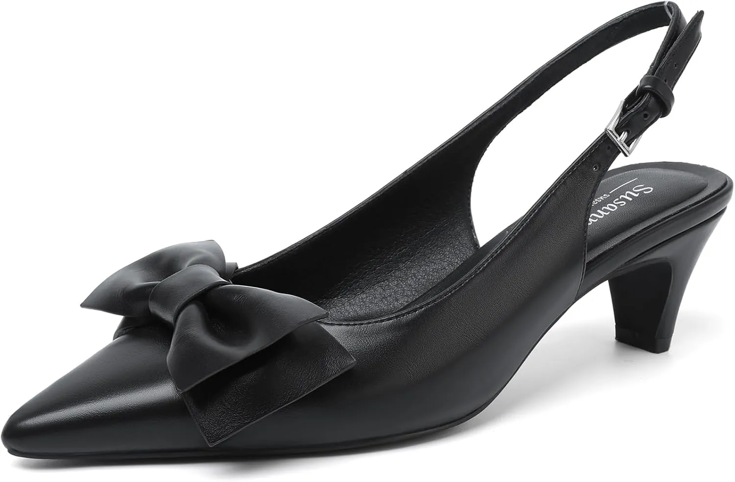 Susanny Slingback Heels for Women Stiletto Closed Pointed Toe Dress Shoes Heels Sexy Kitten Pumps Wedding Party Evening Prom Dance Ankle Strappy Shoes