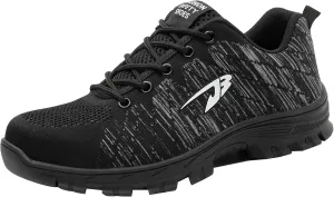 Tanleewa Steel Toe Work Shoes for Men Women Lightweight Safety Sneakers Anti-Pierce Breathable Industrial Construction Shoes Hiking Boots