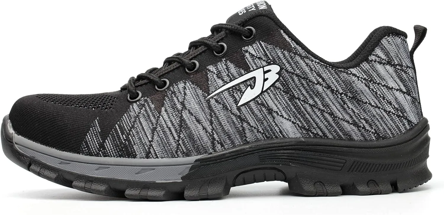 Tanleewa Steel Toe Work Shoes for Men Women Lightweight Safety Sneakers Anti-Pierce Breathable Industrial Construction Shoes Hiking Boots