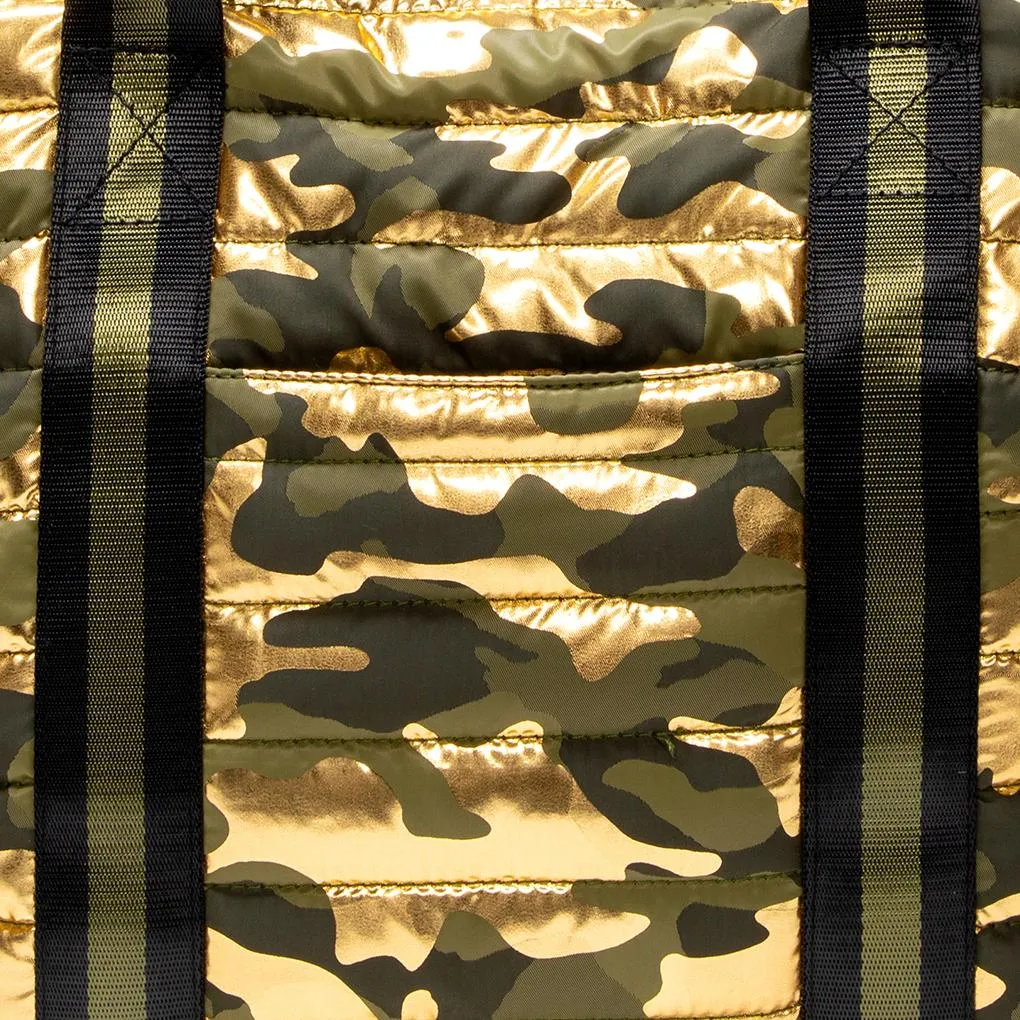Think Royln - Wingman Shiny Camo Gold Tote Bag