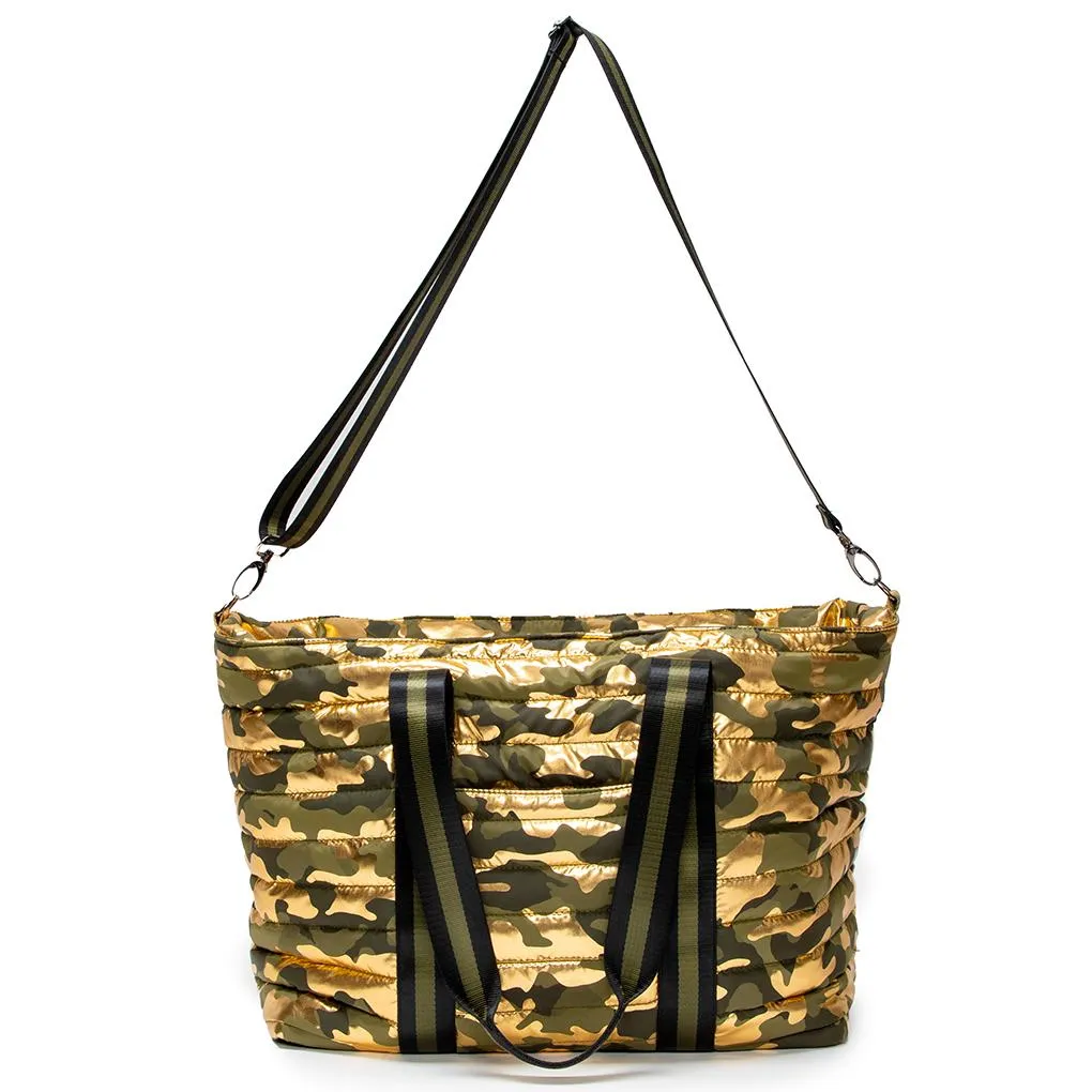 Think Royln - Wingman Shiny Camo Gold Tote Bag