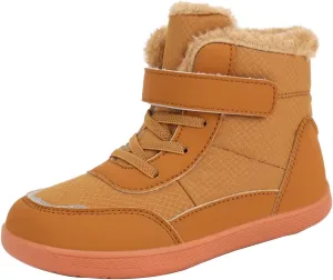 Toddler Snow Plush Boots Boys Girls Winter Water Proof Shoes Cold Weather Outdoor Western Shoes Round Toe Boots