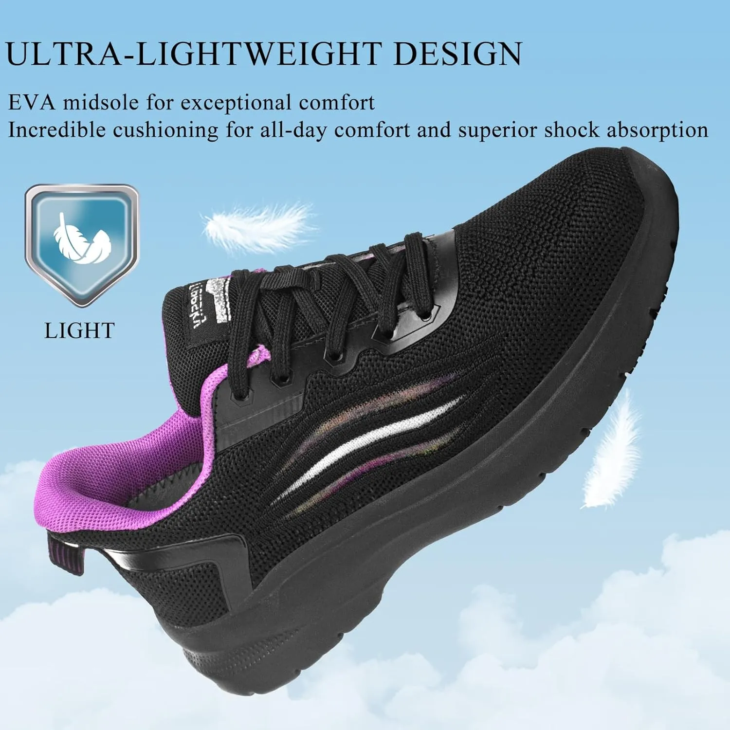 Treesky Non Slip Work Shoes for Women in Food Service - Slip Resistant, Comfortable & Lightweight Sneakers, Suitable for Restaurant, Kitchen & Nursing Crews