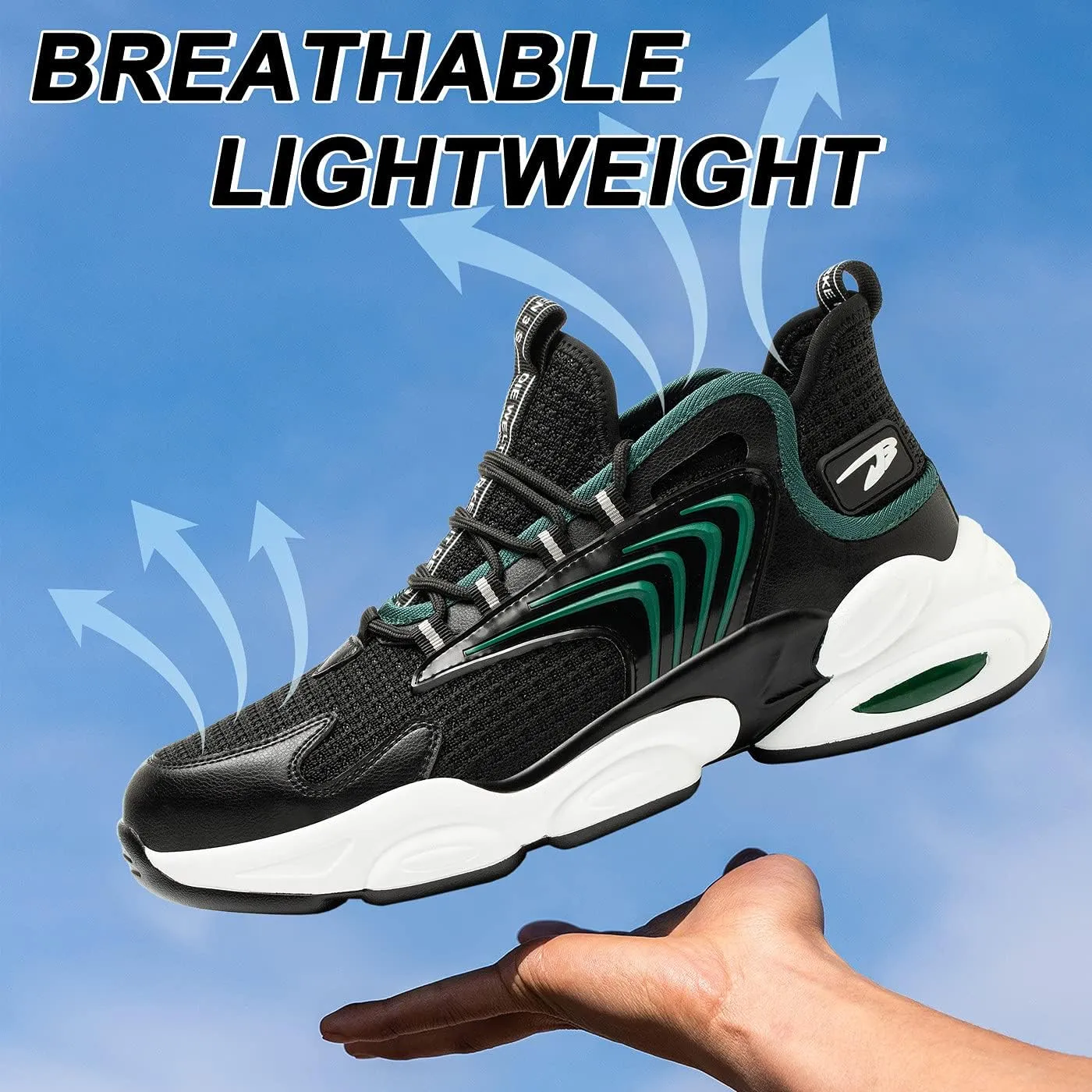 U-lite Breathable Safety Work Shoes for Men Women, Splash Resistant Anti-Smash Puncture-Proof Indestructible Industrial Construction Sneakers