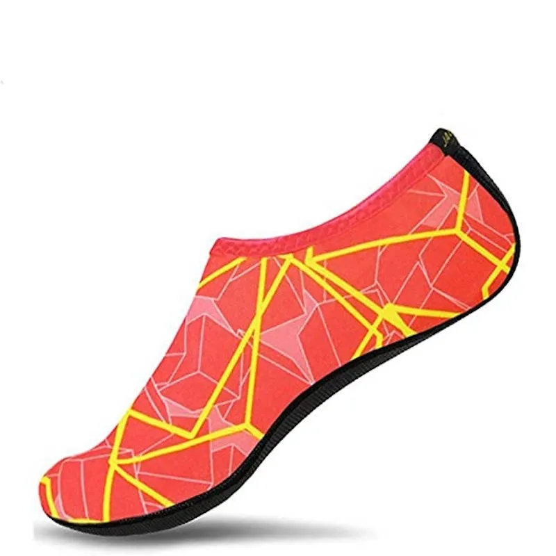 Unisex Printed Water Sports Aquatic Shoes For Beach Surfing Pool