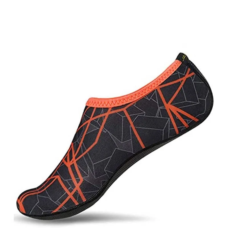 Unisex Printed Water Sports Aquatic Shoes For Beach Surfing Pool