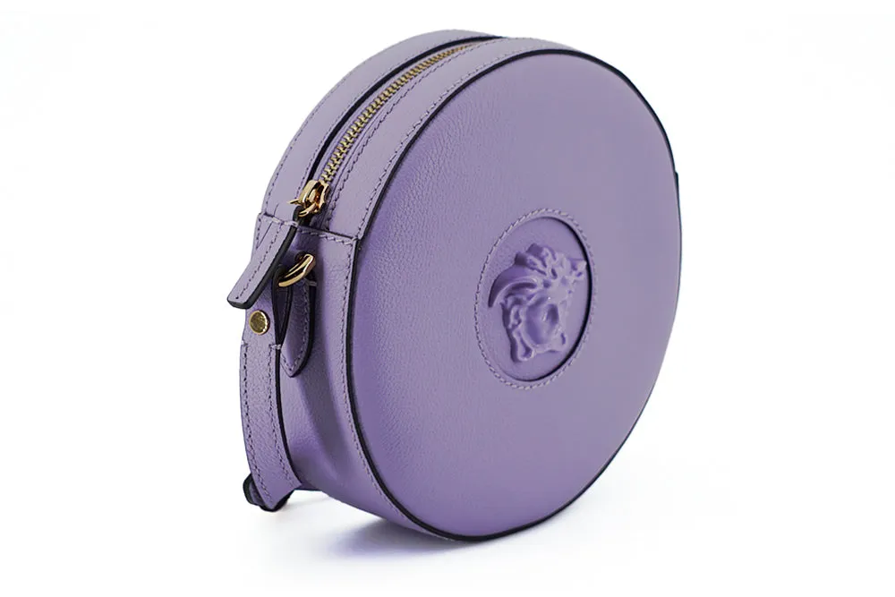 Versace Lavender Purple Round Disco Bag