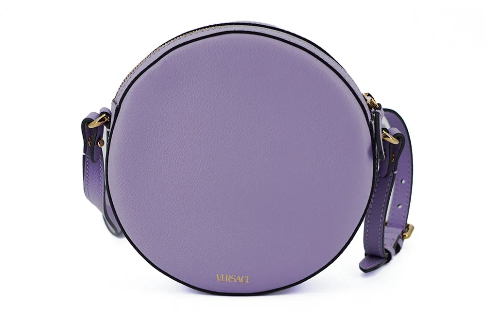 Versace Lavender Purple Round Disco Bag