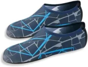 Water Socks - Barefoot Water Shoes with Elastic Collar Design & Non Slip Rubber Sole for Men & Women, Breathable & Foldable Quick Dry Aqua Socks for Beach Swimming & Surfing