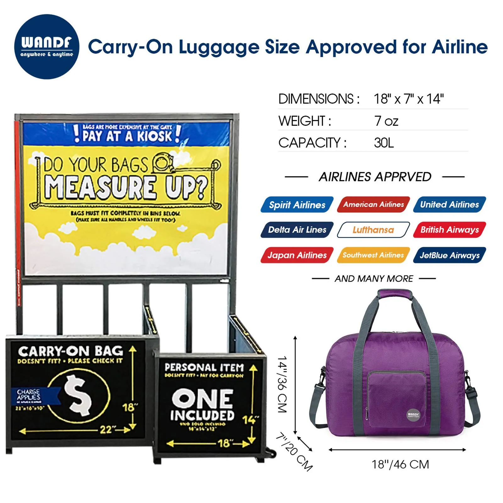 WF303 Travel Duffle Bag 20”(40L)