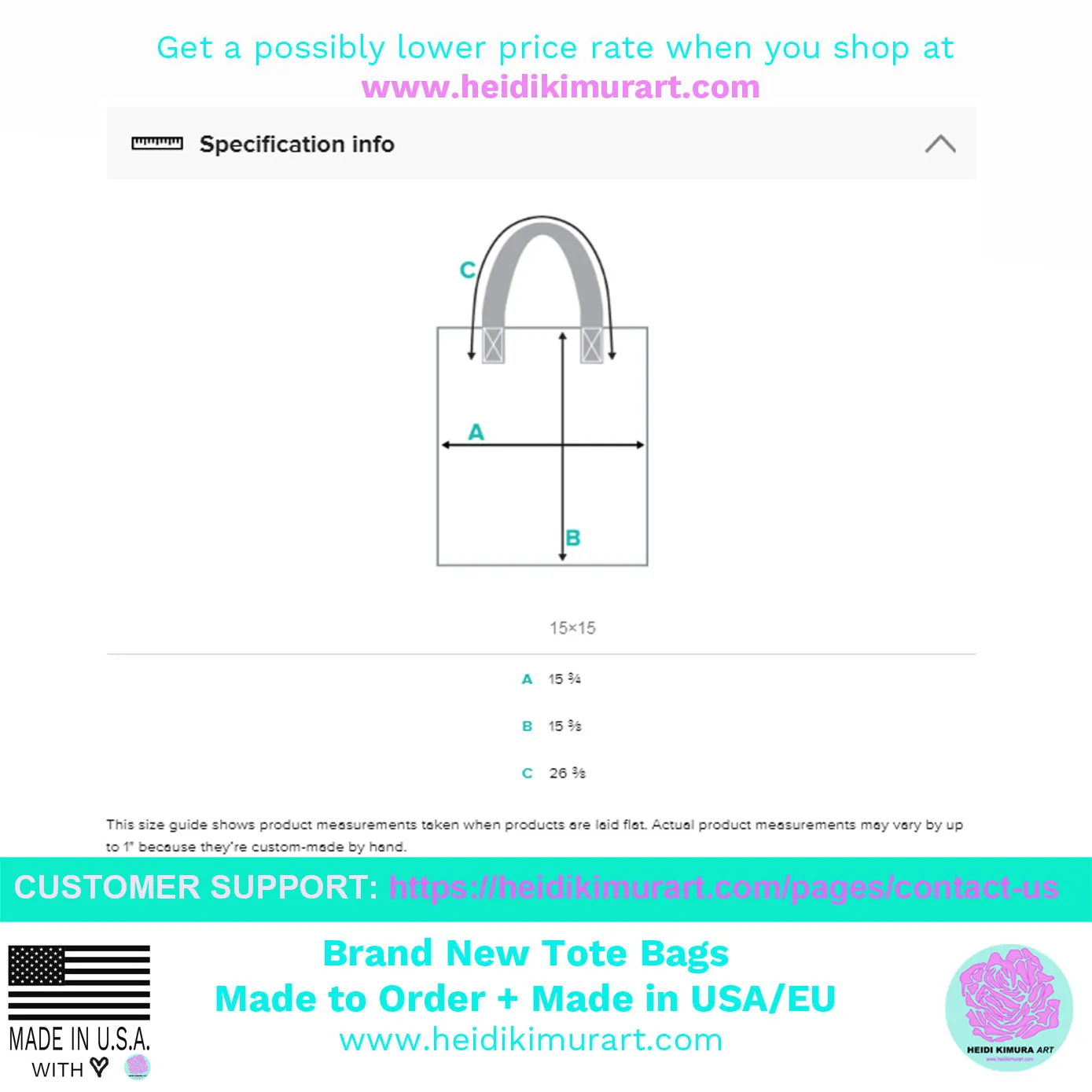 White Lavender Tote Bag, Premium Quality Floral Print Designer Bag-Made in USA/EU