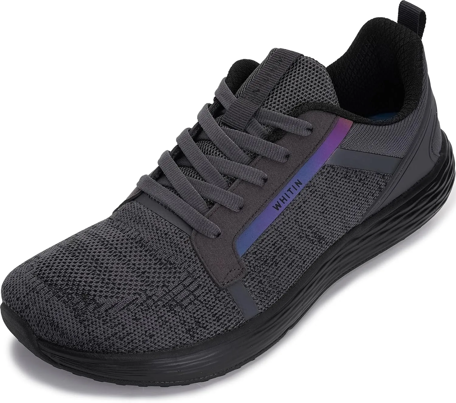 WHITIN Men's Wide Toe Box   Zero Drop Sole Road Running Shoes | Rubber Outsole