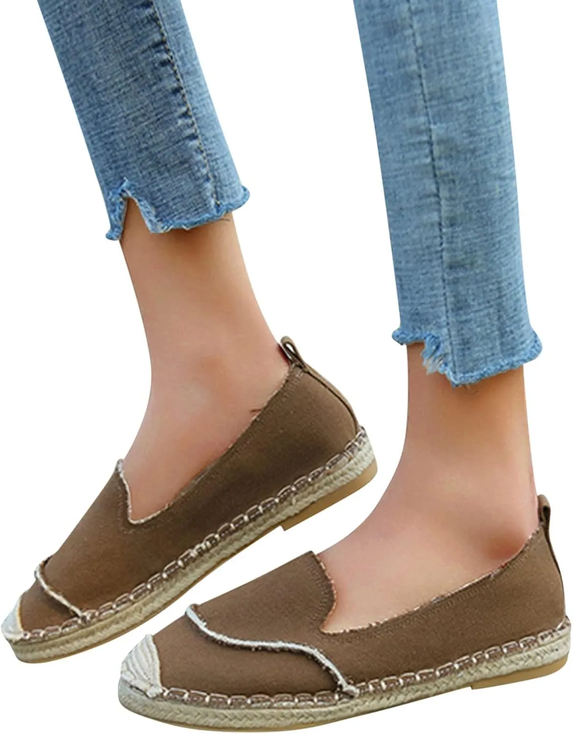 Woman Sandals Size 9 Retro Women's Casual Shallow Shoes Solid Flat Women Casual Dress Shoes 11.5 for Summer