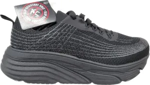 Women Work Shoes Slip Resistant Black Mesh Comfort Cushion Arch Extended