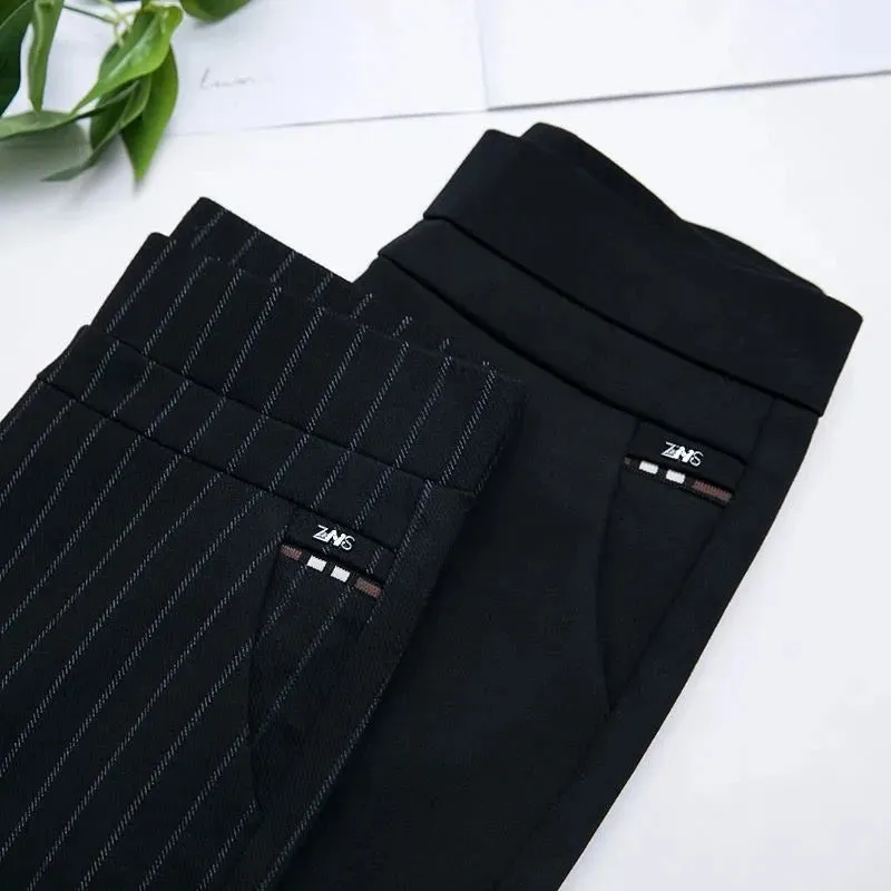 Womens High-Waisted Leggings  Slim Fit  Stretch Fabric  Faux Pocket Detail