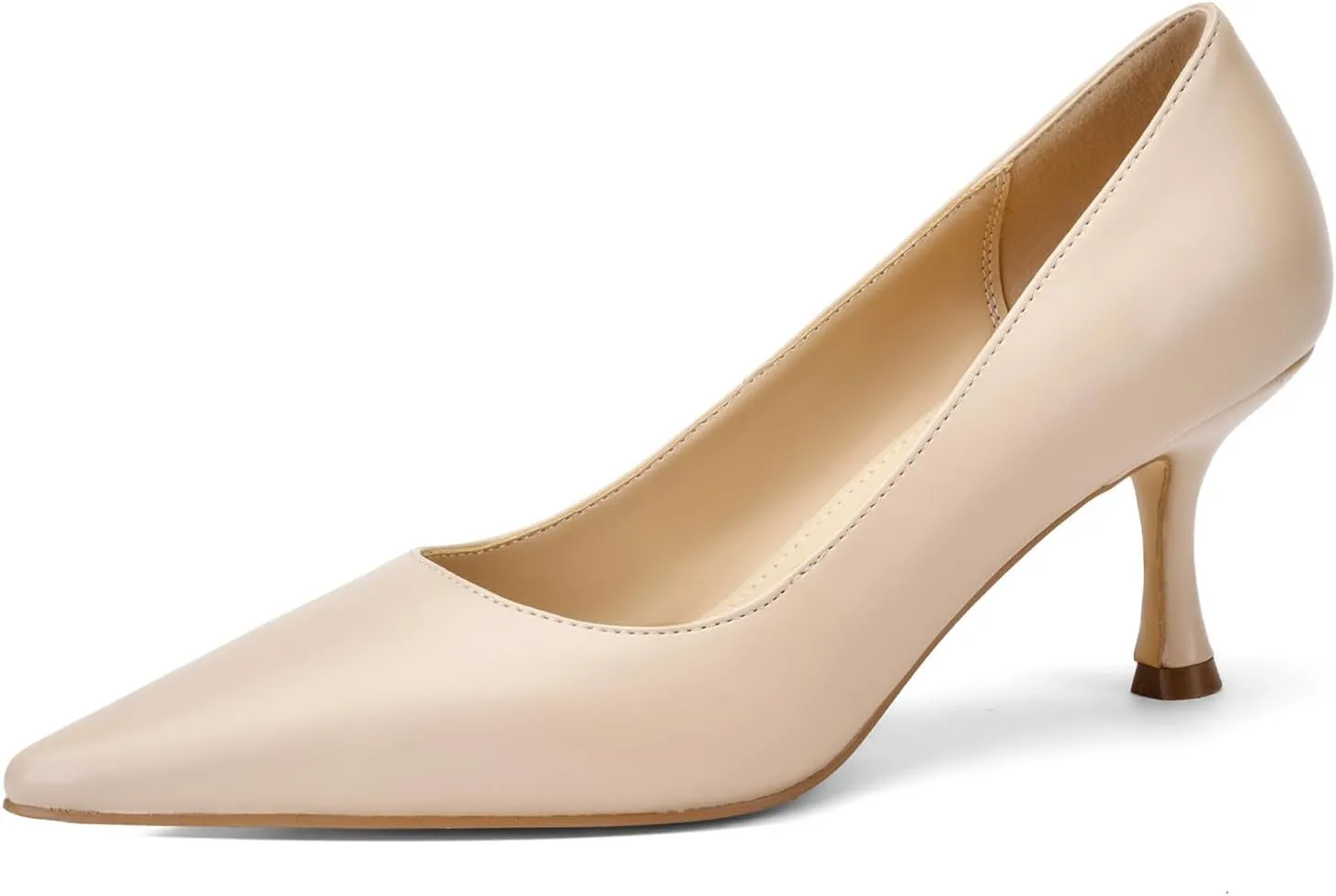 Women's Low Heel Pointed Toe Kitten Heel Daily Shallow Mouth Shoes on Stilettos Fine High Heels Party Wedding Prom Work Formal Dress Shoes Office Event Comfort Heels
