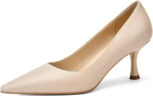 Women's Low Heel Pointed Toe Kitten Heel Daily Shallow Mouth Shoes on Stilettos Fine High Heels Party Wedding Prom Work Formal Dress Shoes Office Event Comfort Heels
