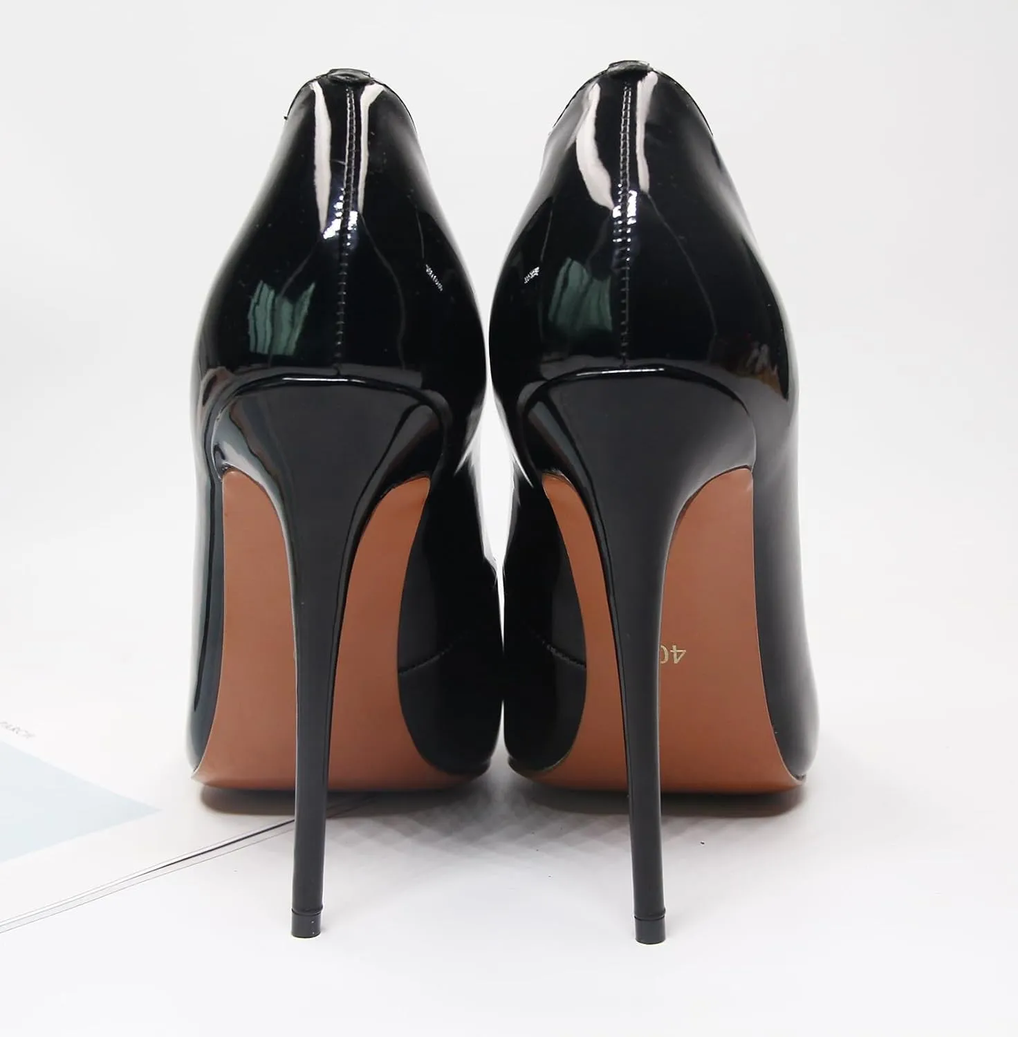 Women's Pointed 4.7 Inch Wave Sexy Stilettos Large Size High Heels Party Party Work Shoes